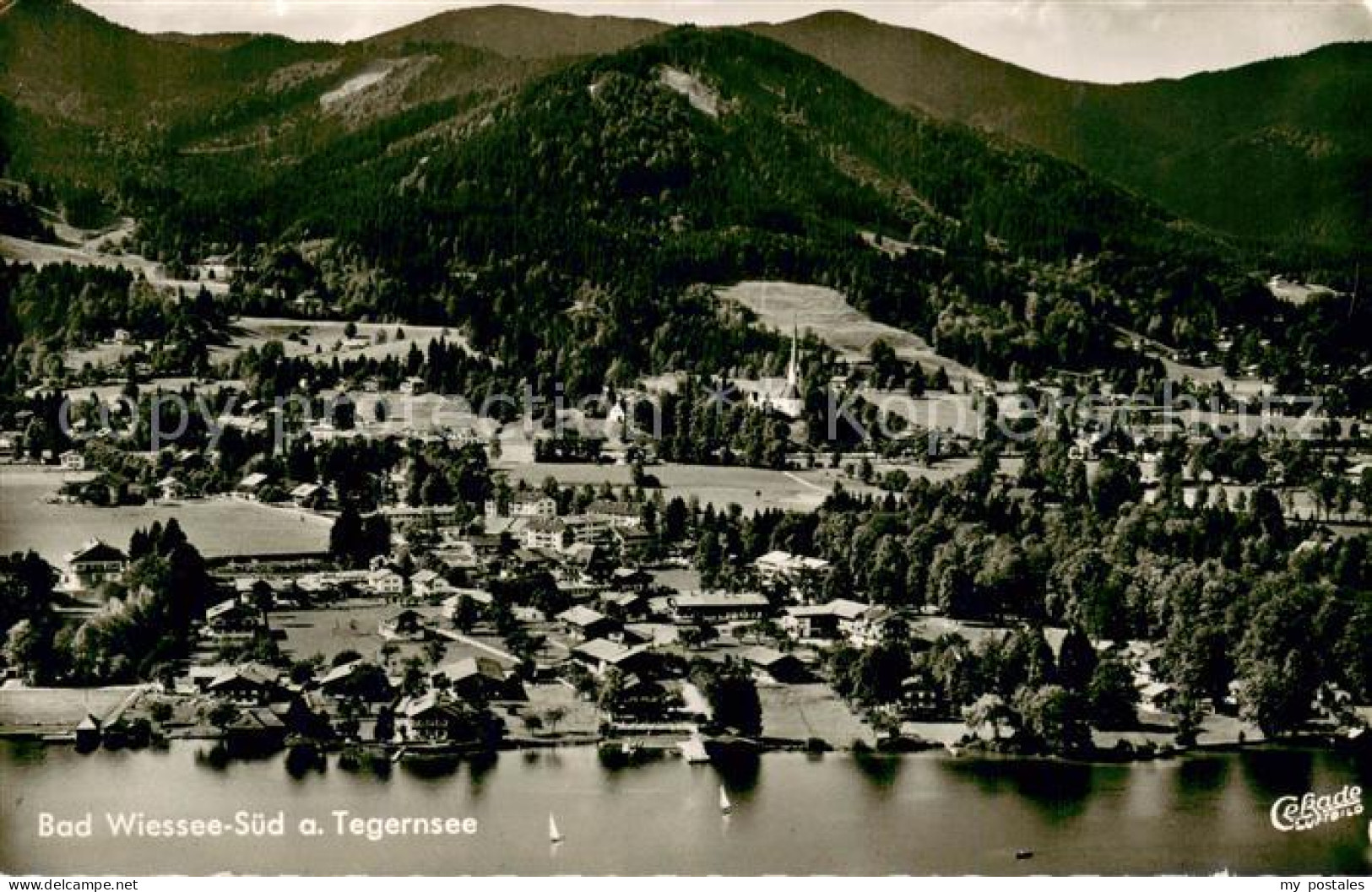 Bad Wiessee Tegernsee Fliegeraufnahme Totalansicht Bad Wiessee-Sued