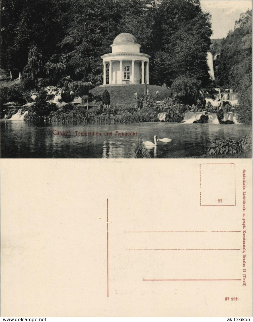 Bad Wilhelmshöhe-Kassel Cassel Cassel Tempelchen und Aquadukt, Kaskaden 1910