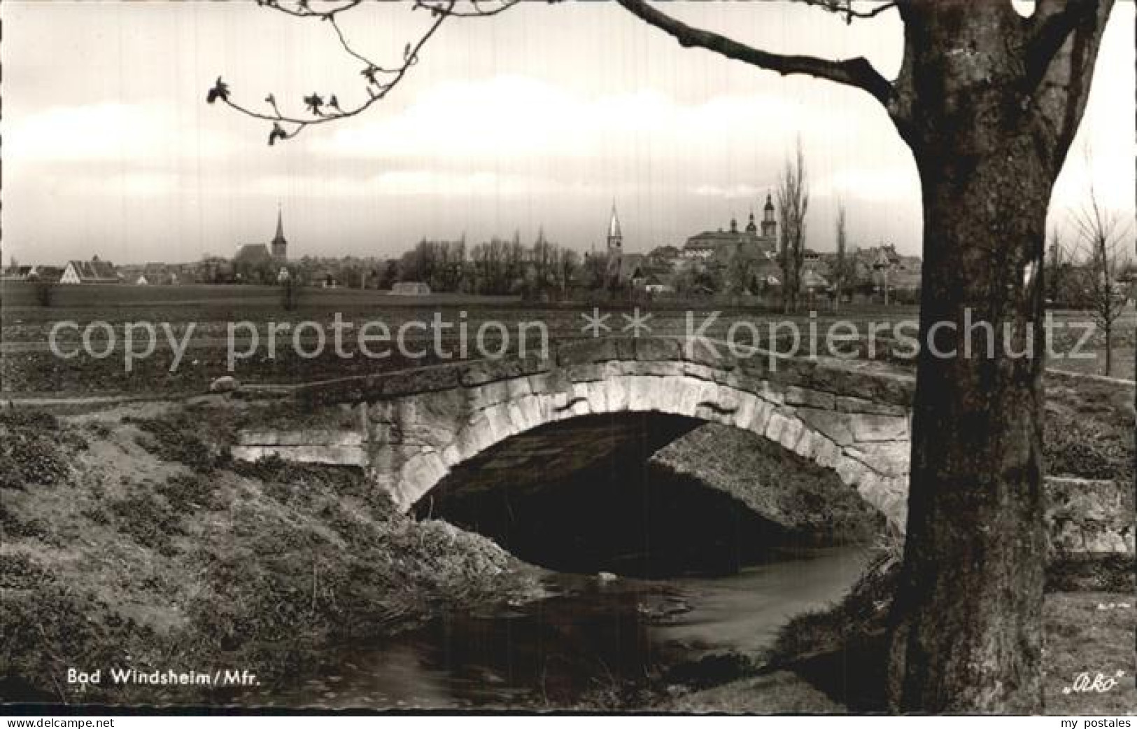 Bad Windsheim Teilansicht Bruecke