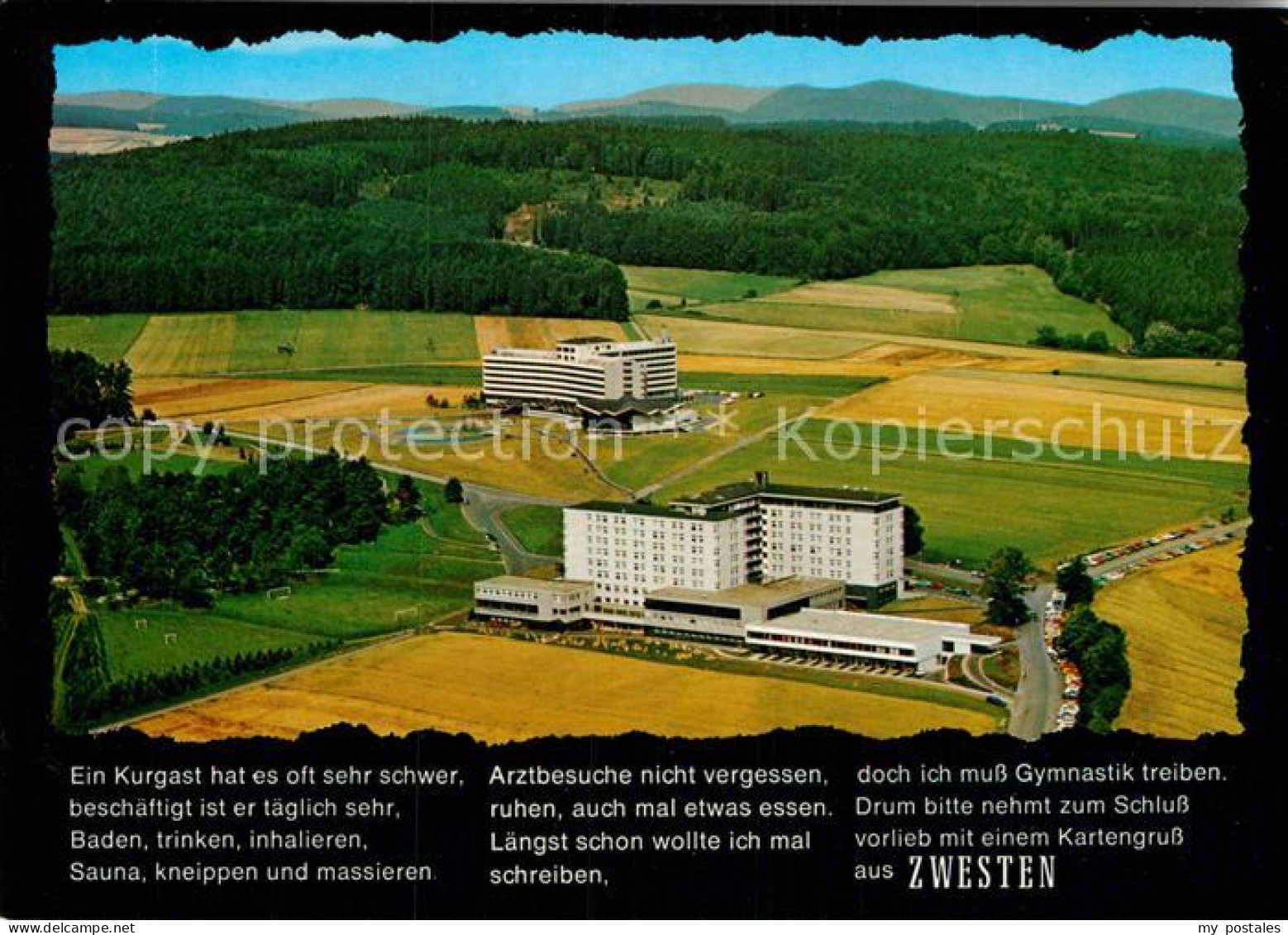 Bad Zwesten Hardtwaldklinik Fliegeraufnahme