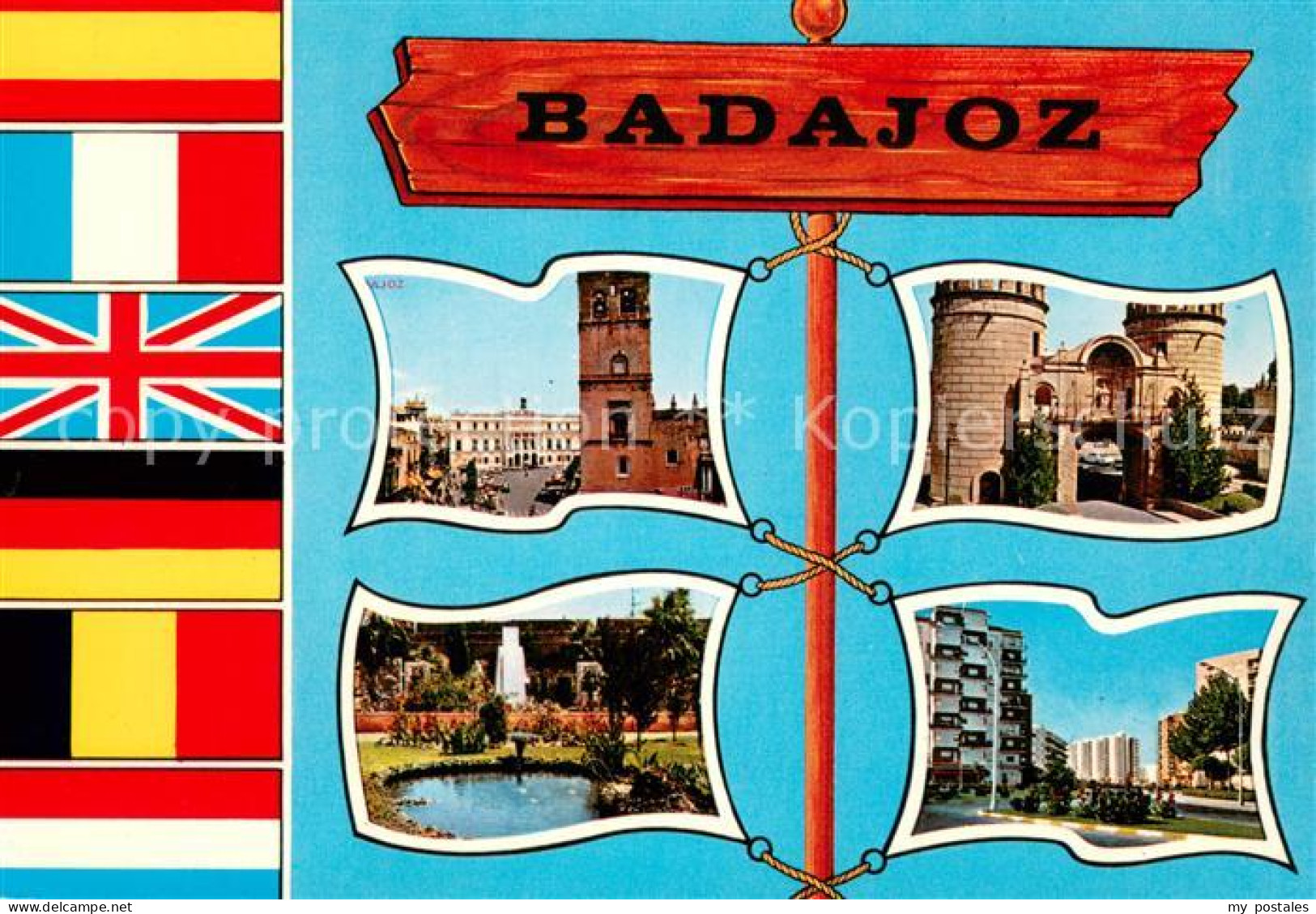 Badajoz Kirche Stadttor Park Hochhaus