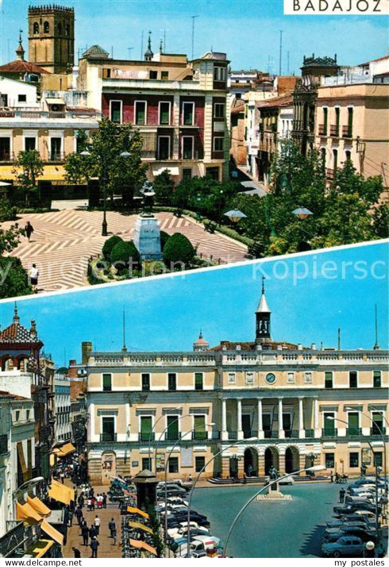 Badajoz Plazas de Cervantes y Espana