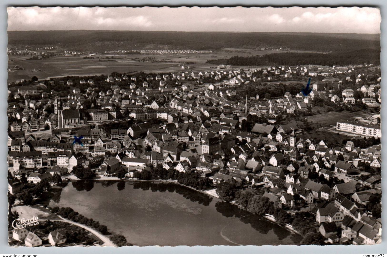 (Bade Wurtemberg) 278, Böblingen 'Wttbg.) Lufaufnahme, état !