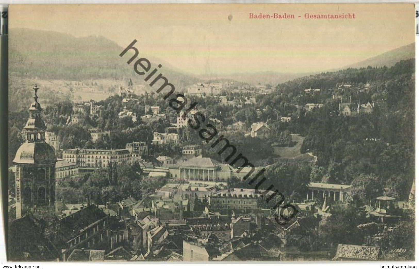 Baden-Baden - Gesamtansicht - Verlag Fr. Spies Baden-Baden