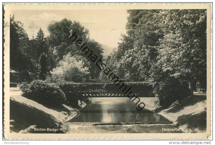 Baden-Baden - Oos - Foto-Ansichtskarte