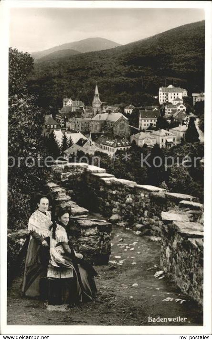 BADENWEILER BW Ortsblick Badenweiler Trachten