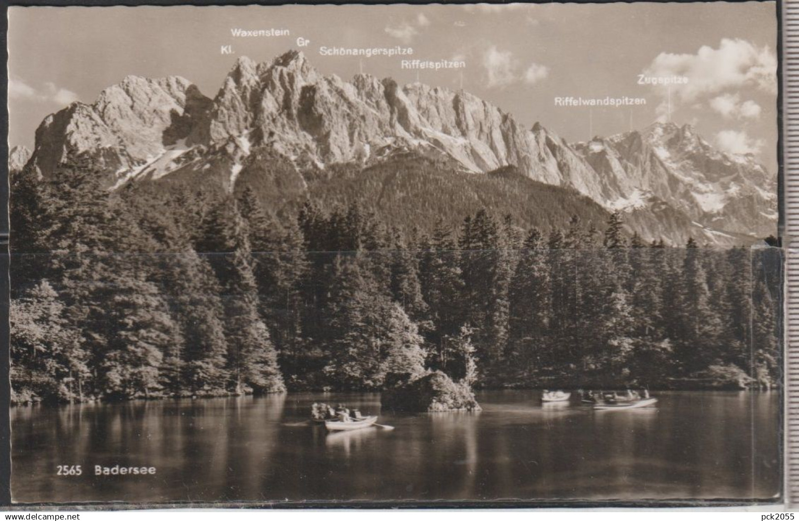 Badersee - Grainau bei Garmisch - Partenkirchen - (  nicht ) gelaufen ? ( AK 6214)