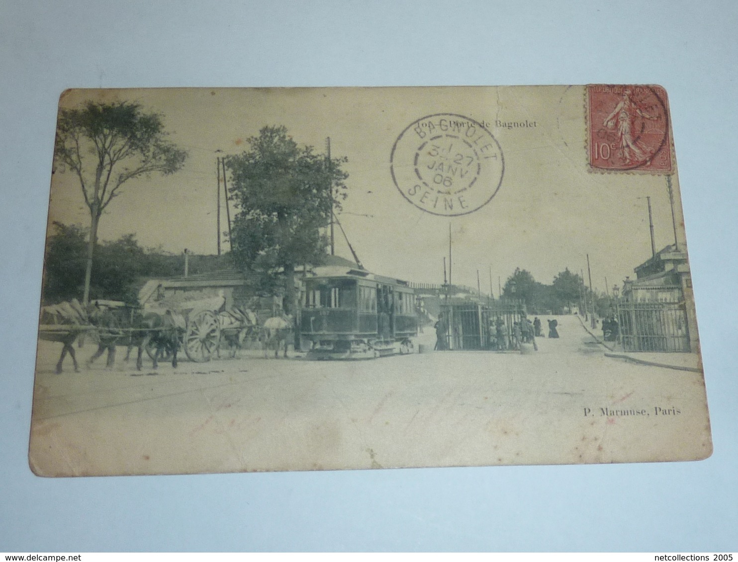 BAGNOLET - PORTE DE BAGNOLET, TRAMWAY ATTELAGE - 93 SEINE SAINT DENIS (Y)