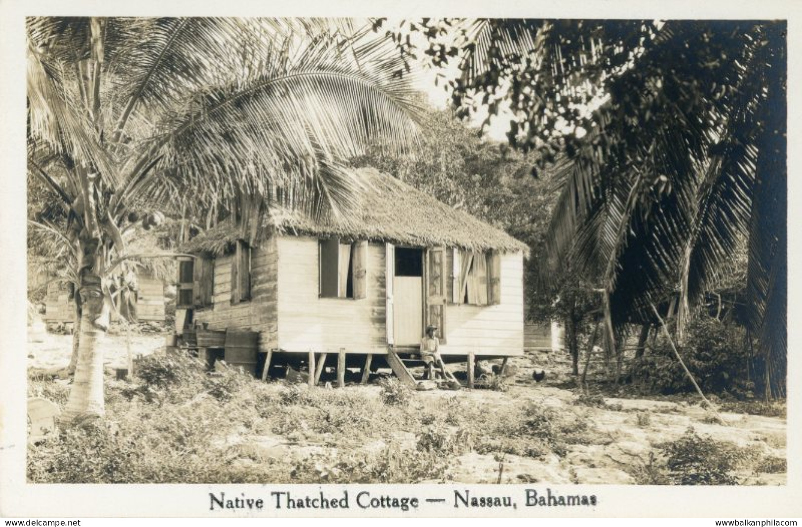 Bahamas Nassau Native Thatched Cottage