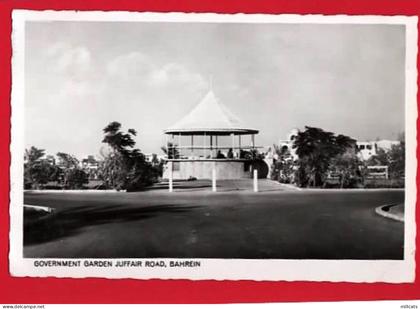 BAHREIN     GOVERNMENT GARDEN  JUFFAIR RD    RP + STAMP OVERPRINT