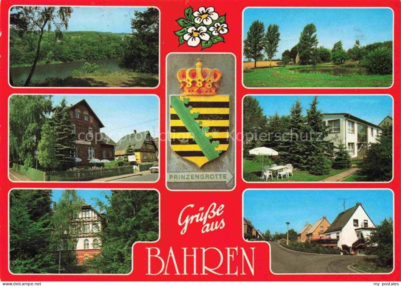 Bahren Sonnewalde Brandenburg Panoram Prinzengrotte Dorfanger Muellermarkt Gasts