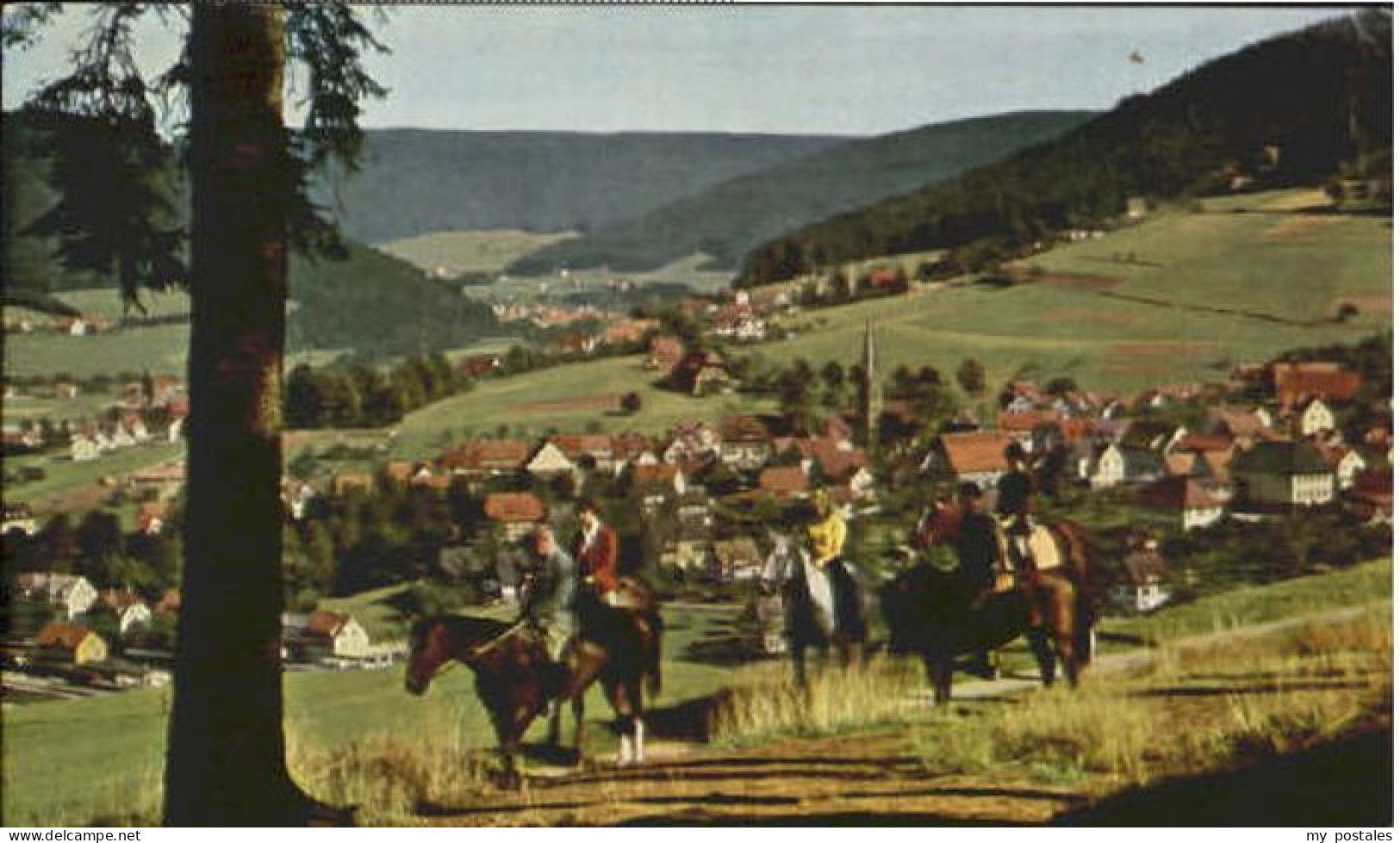 Baiersbronn Schwarzwald Baiersbronn Fliegeraufnahme x 1970