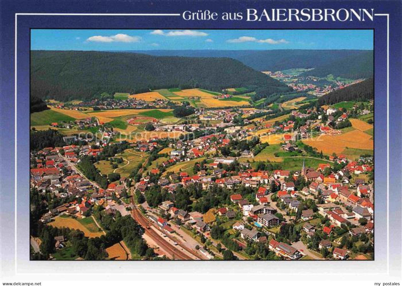 Baiersbronn Schwarzwald Fliegeraufnahme