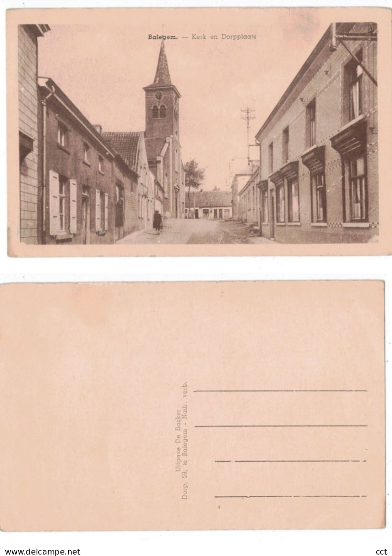 Balegem  Oosterzele    Kerk en Dorpplaats