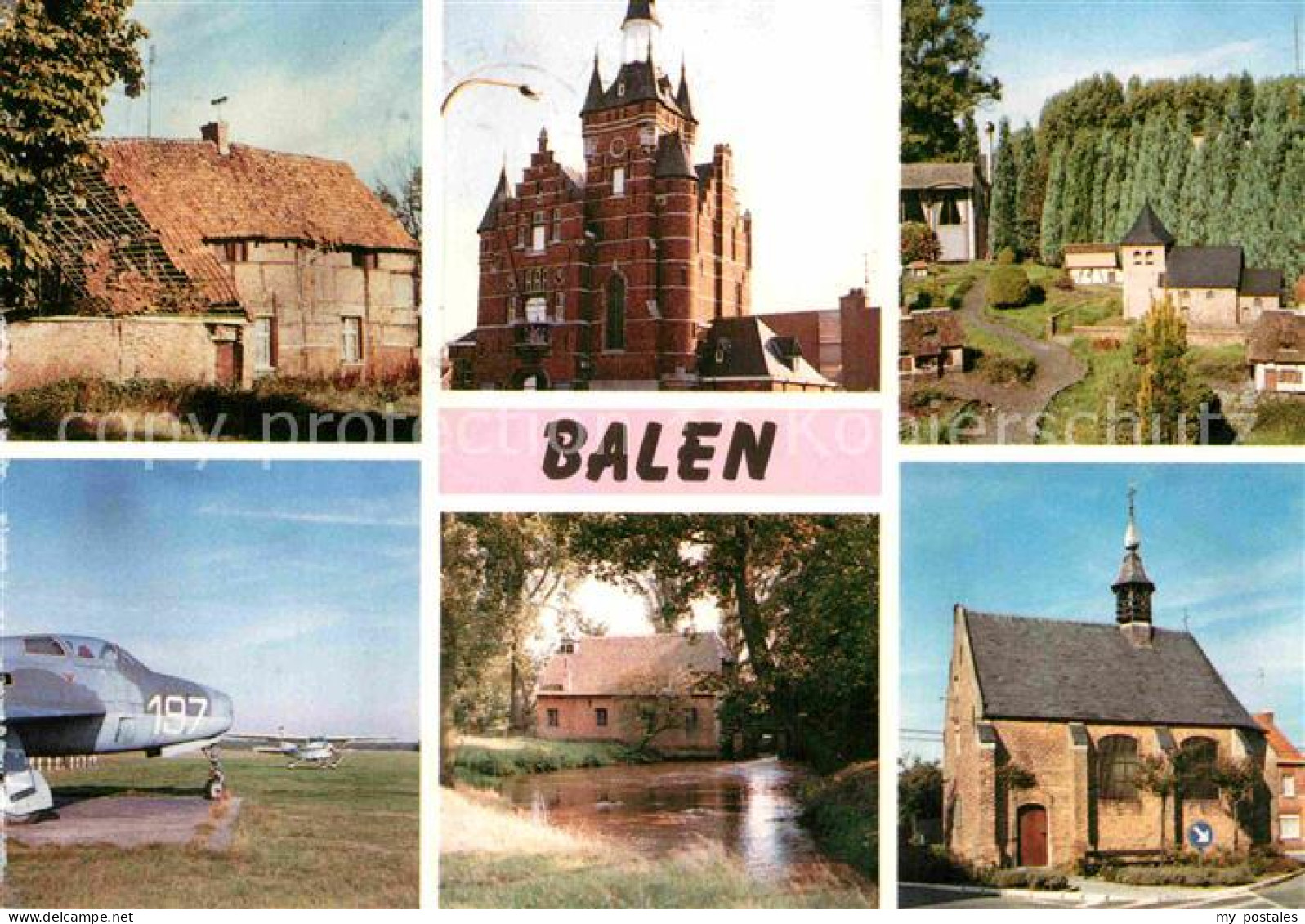 Balen Bauernhof Schloss Flugplatz Kirche
