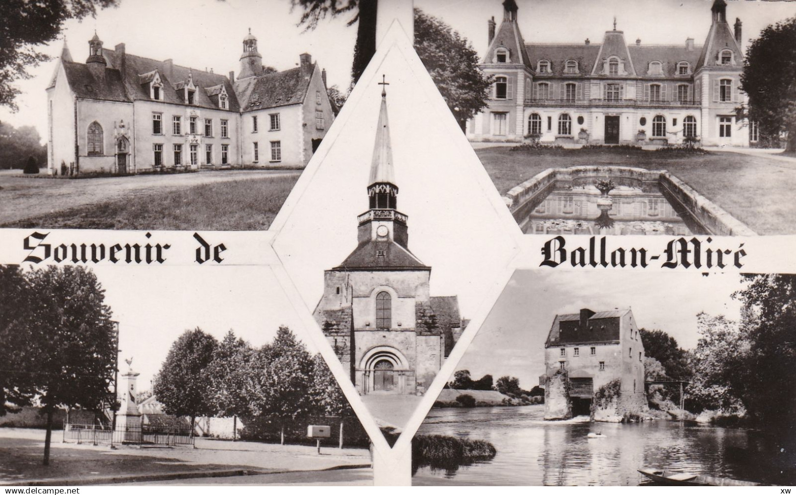 BALLAN-MIRE -37- CPSM - Mulmtivues - Souvenir de Ballan-Miré - 12-03-25