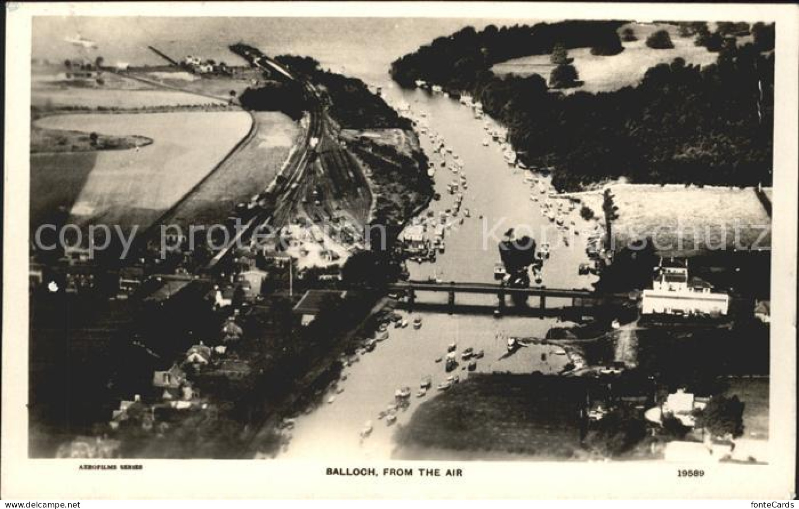 Balloch West Dunbartonshire Aerial view