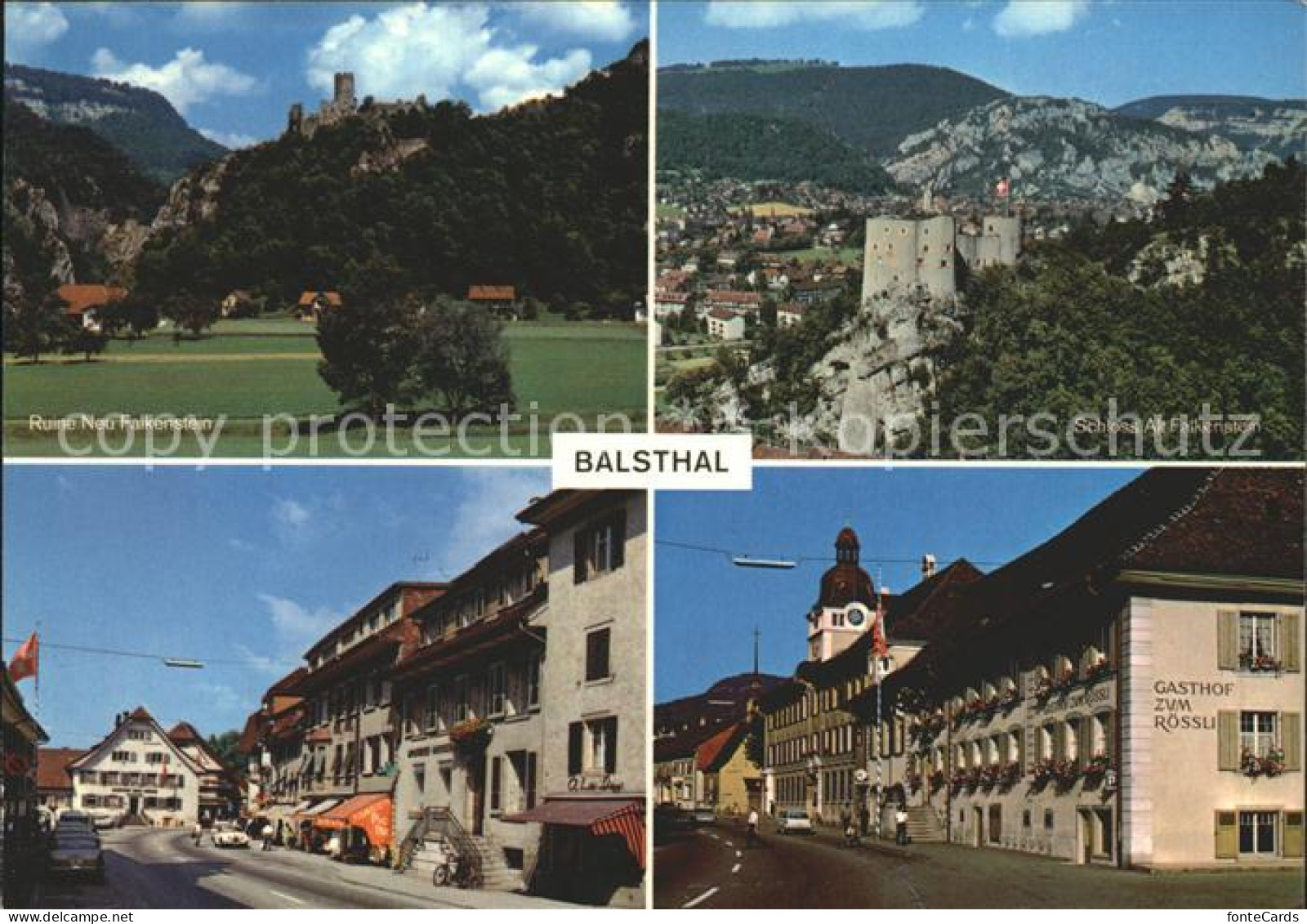 Balsthal Schloss Alt Falkenstein Ruine Neu Falkenstein