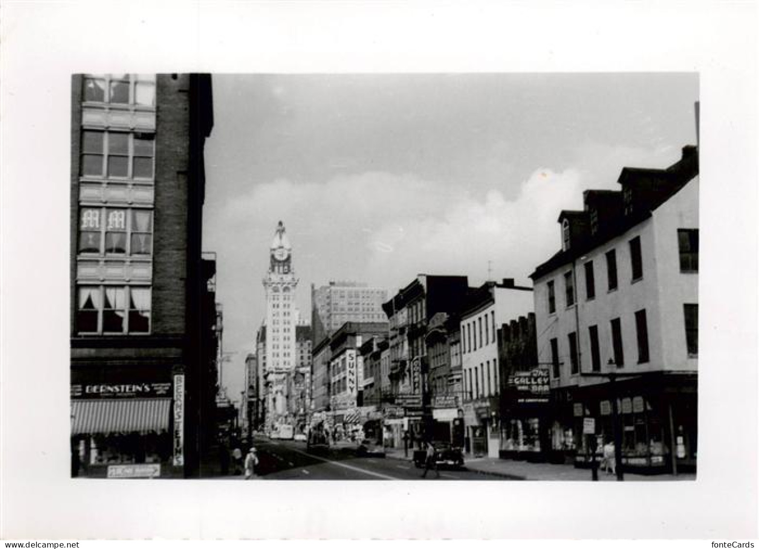 Baltimore Maryland USA BALTIMORE STREET WEST FROM GAY STREET