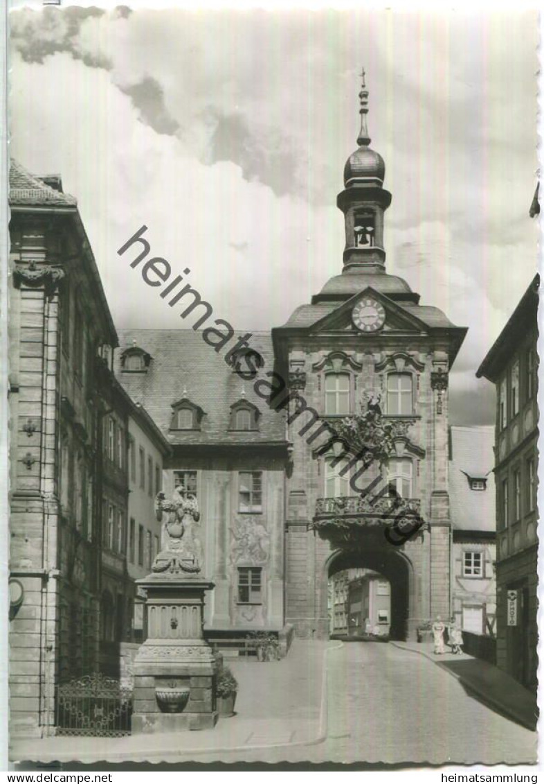 Bamberg - Altes Rathaus - Foto-Ansichtskarte - Verlag W. Tillig Bamberg