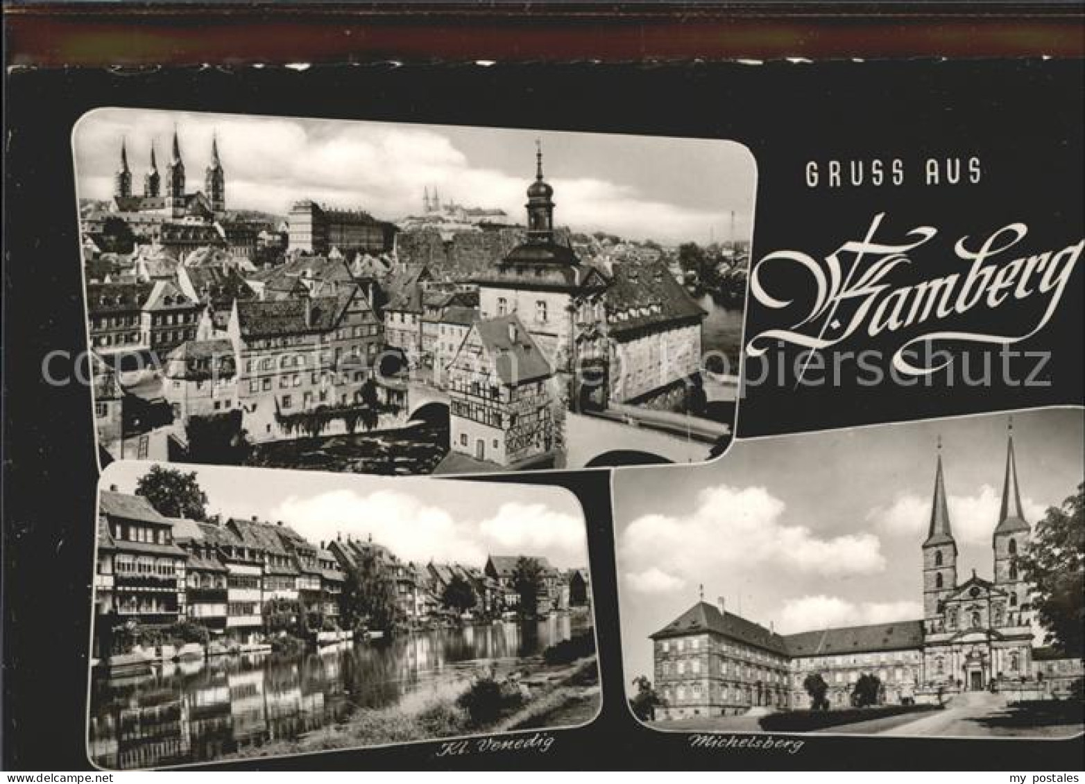 Bamberg Michelsberg Ausblick auf Bamberg