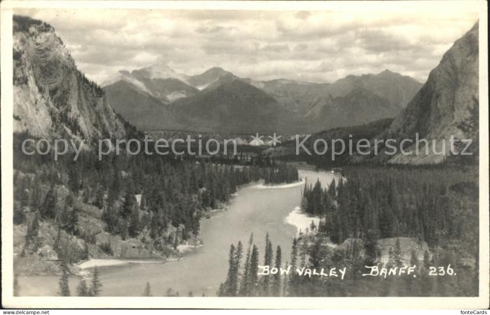 Banff Canada Panorama Bow Valley National Park Rocky Mountains