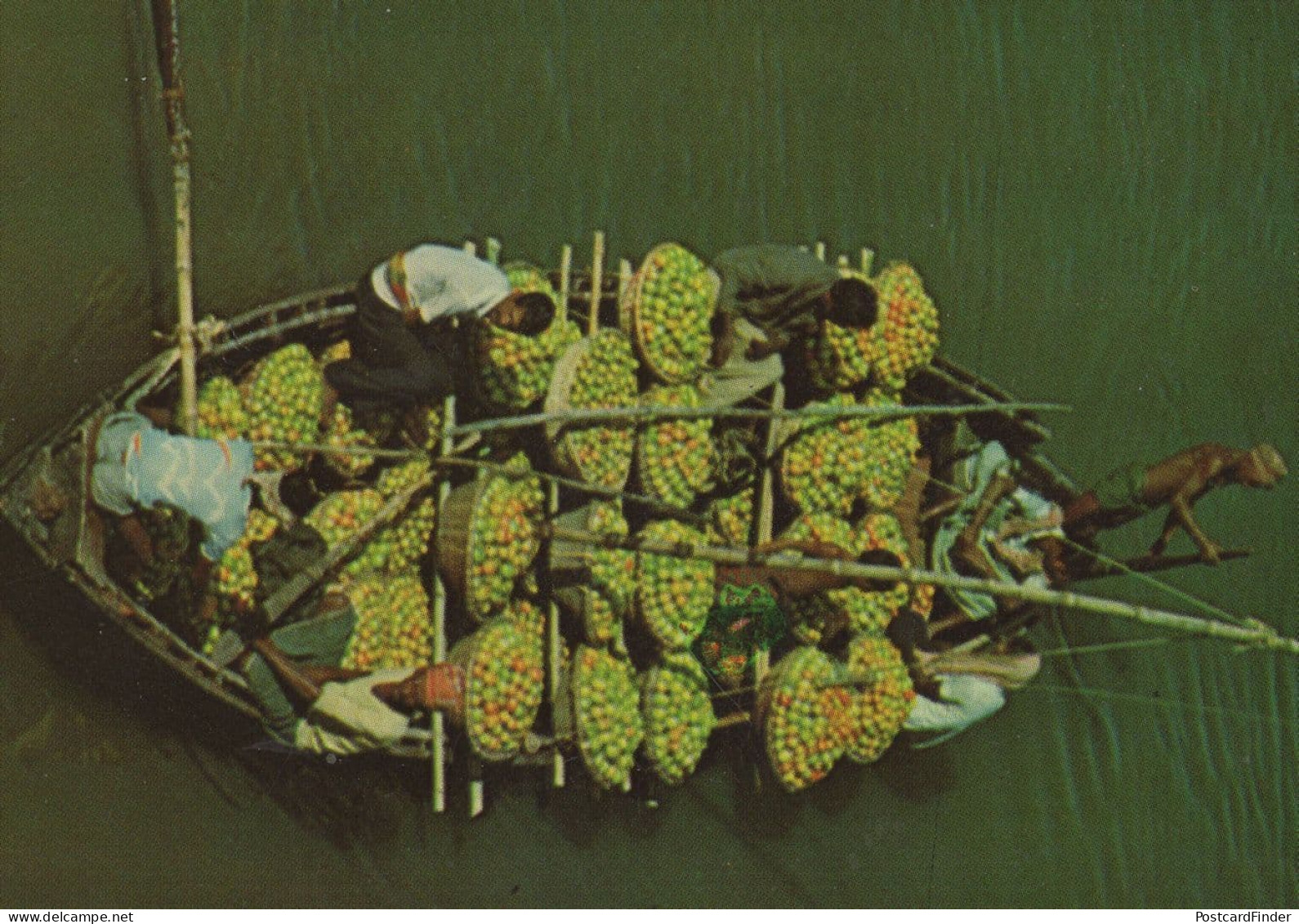 Bangladesh Indian Fruit Boat Sailing To Market Postcard