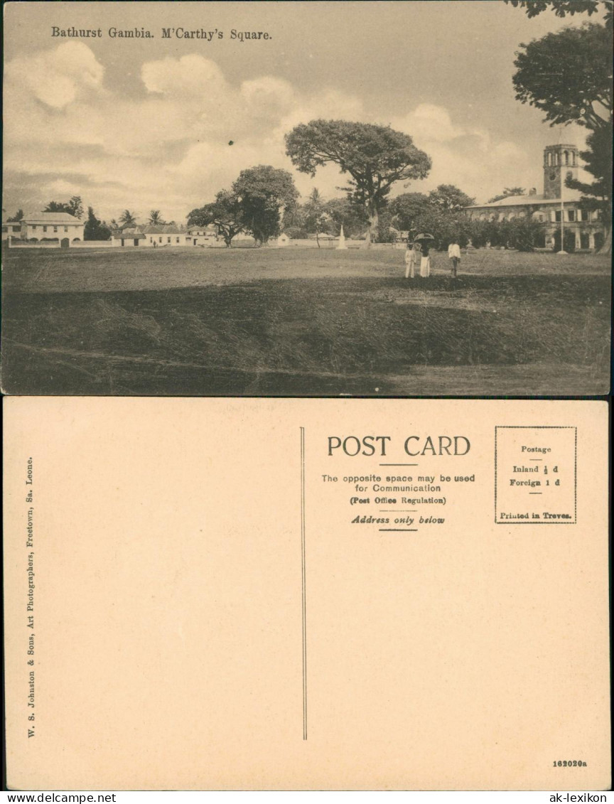 Banjul (bis 1973 Bathurst) Gambia. M'Carthy's Square. Africa Afrika 1919