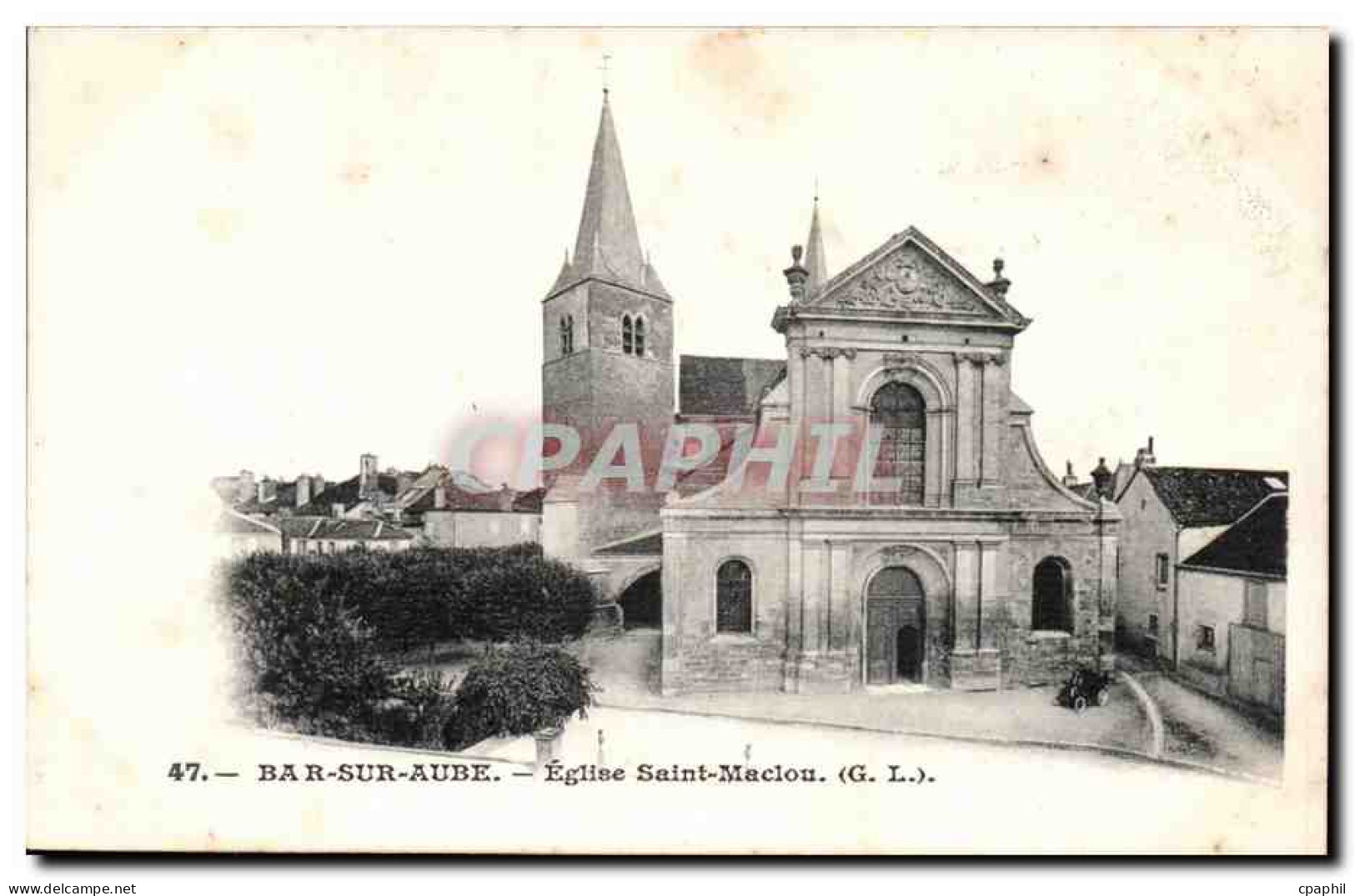 Bar sur Aube - Eglise Saint Maclou - CPA