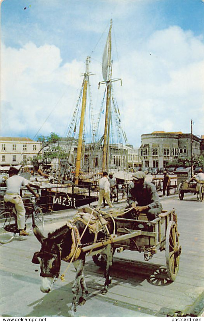 Barbados - BRIDGETOWN - Donkey cart, Chamberlain Bridge - Publ. Barbados Publicity Committee