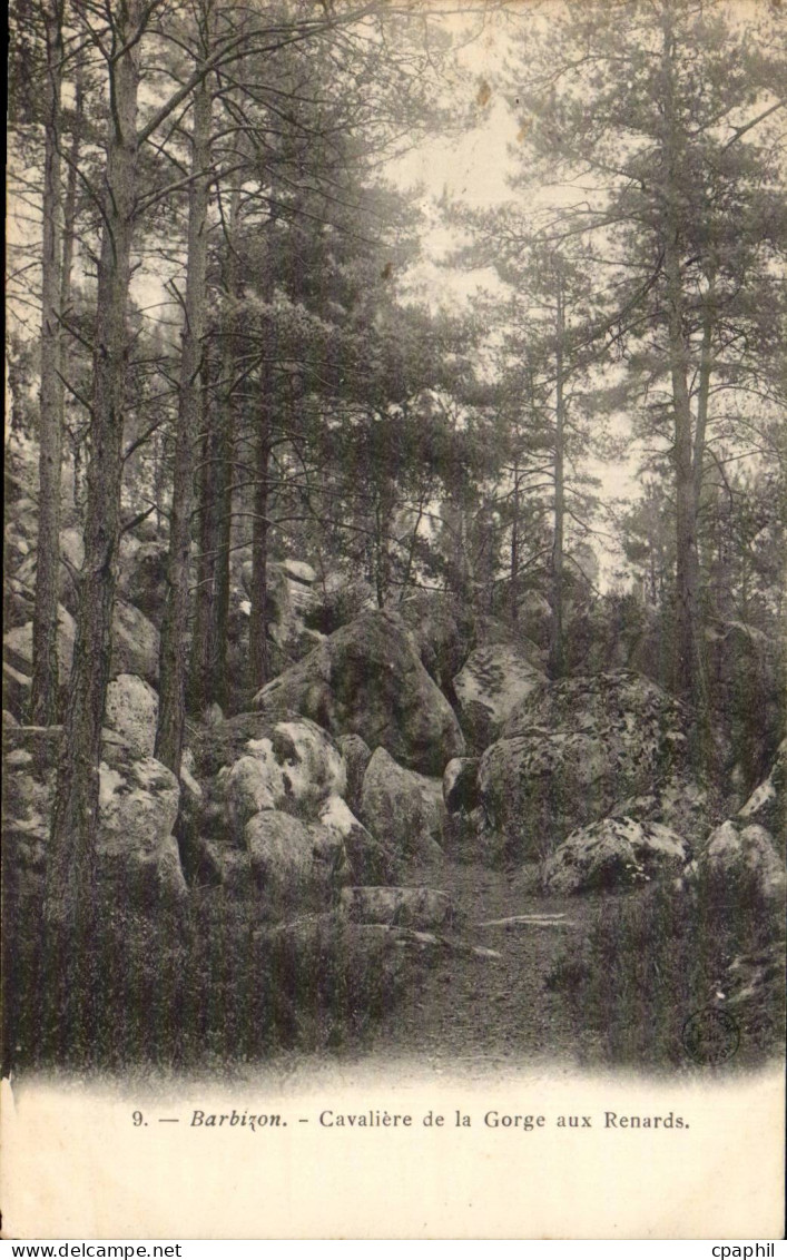 Barbizon CPA Cavaliere de la gorge aux Renards