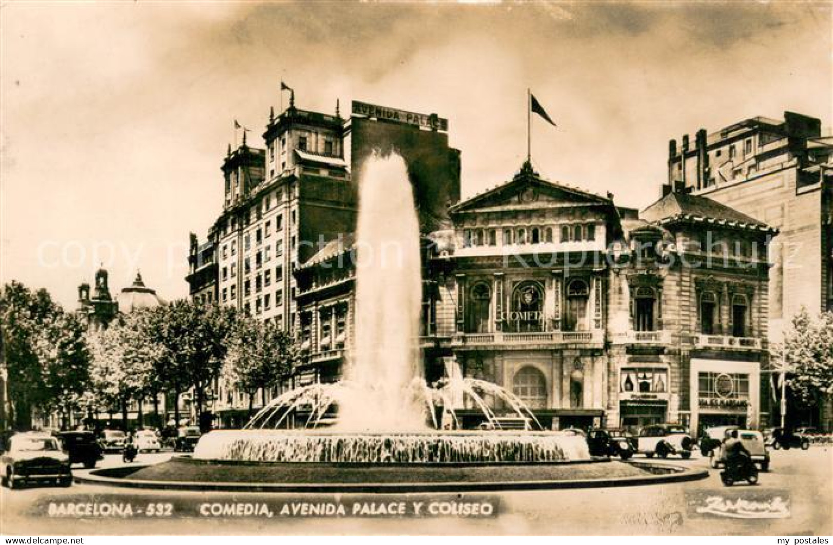 Barcelona Cataluna Comedia Avenida Palace y Coliseo