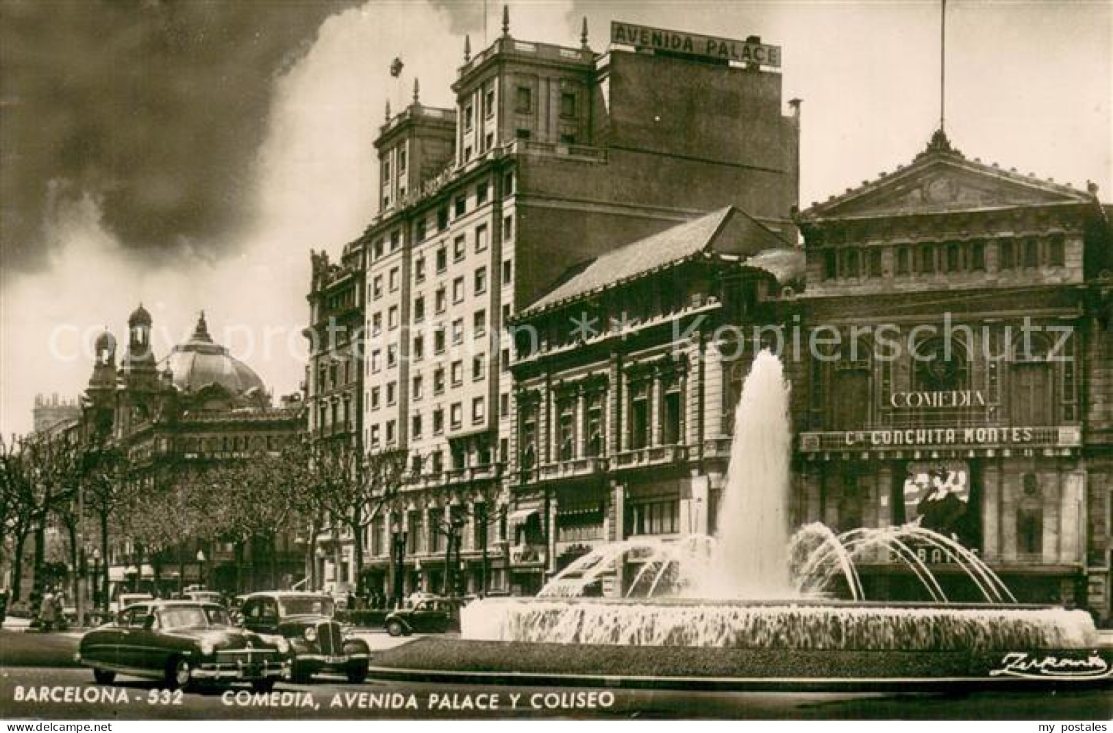 Barcelona Cataluna Comedia Avenida Palace y Coliseo