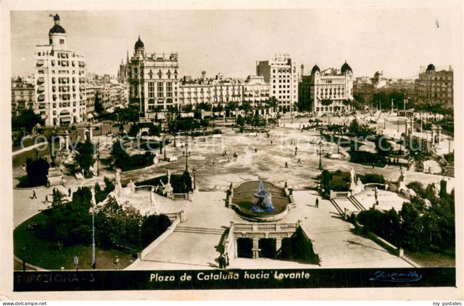 Barcelona Cataluna Plaza de Cataluna hacia Levante