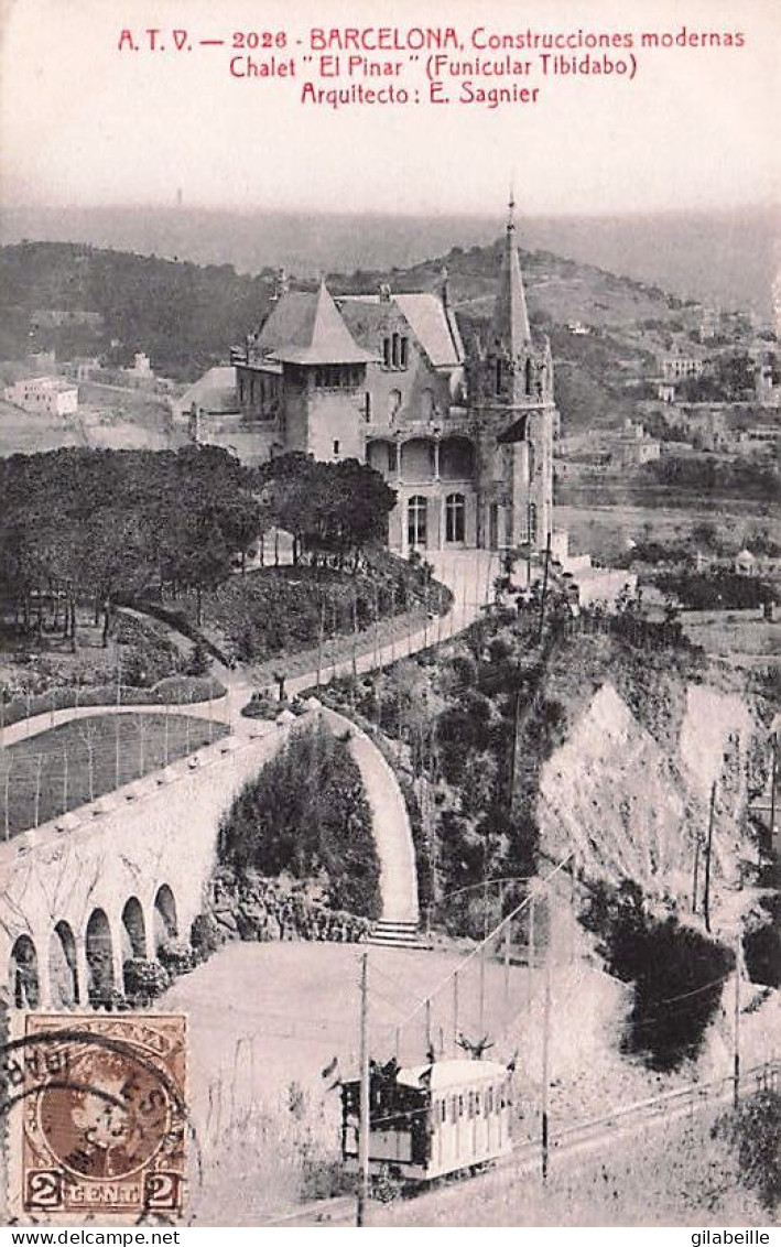 BARCELONA - construcciones modernas - chalet " El Pinar "