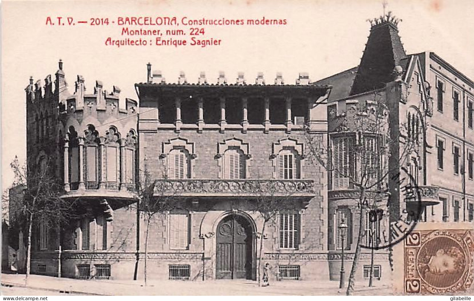 BARCELONA - construcciones modernas - Montaner num 224