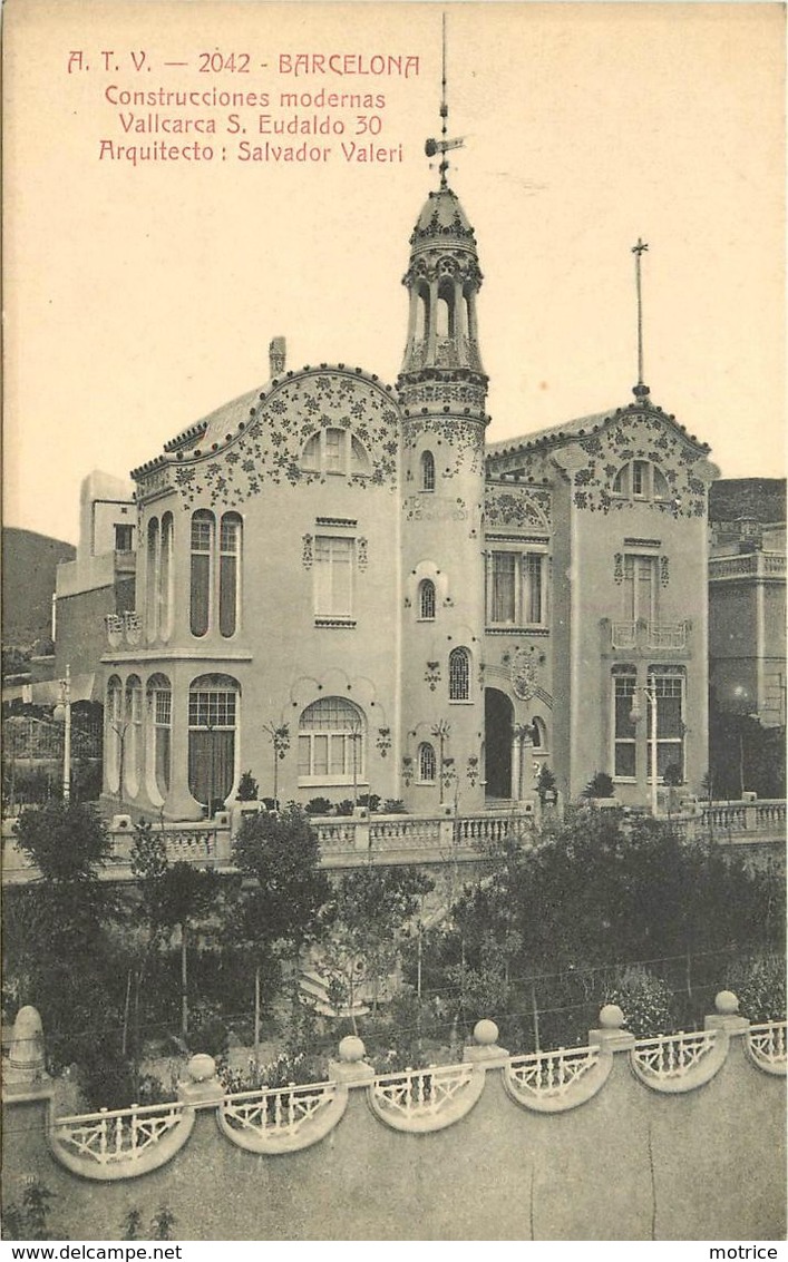 BARCELONA - Construcciones Modernas,Vallcarca S.Eudaldo 30, Arquitecto Salvador Valeri