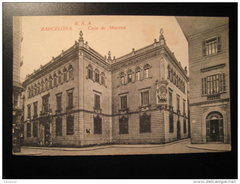 BARCELONA La Caixa advertising publicity Catalonia Spain post card