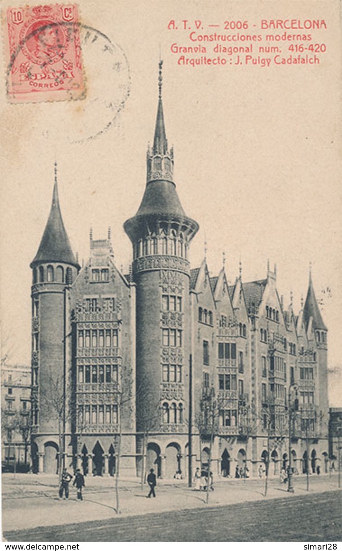 BARCELONA - N° 2006 - CONSTRUCCIONES MODERNAS GRANVIA DIAGONAL NUM. 416-420 - ARQUITECTO: J. PULGY CADAFALCH