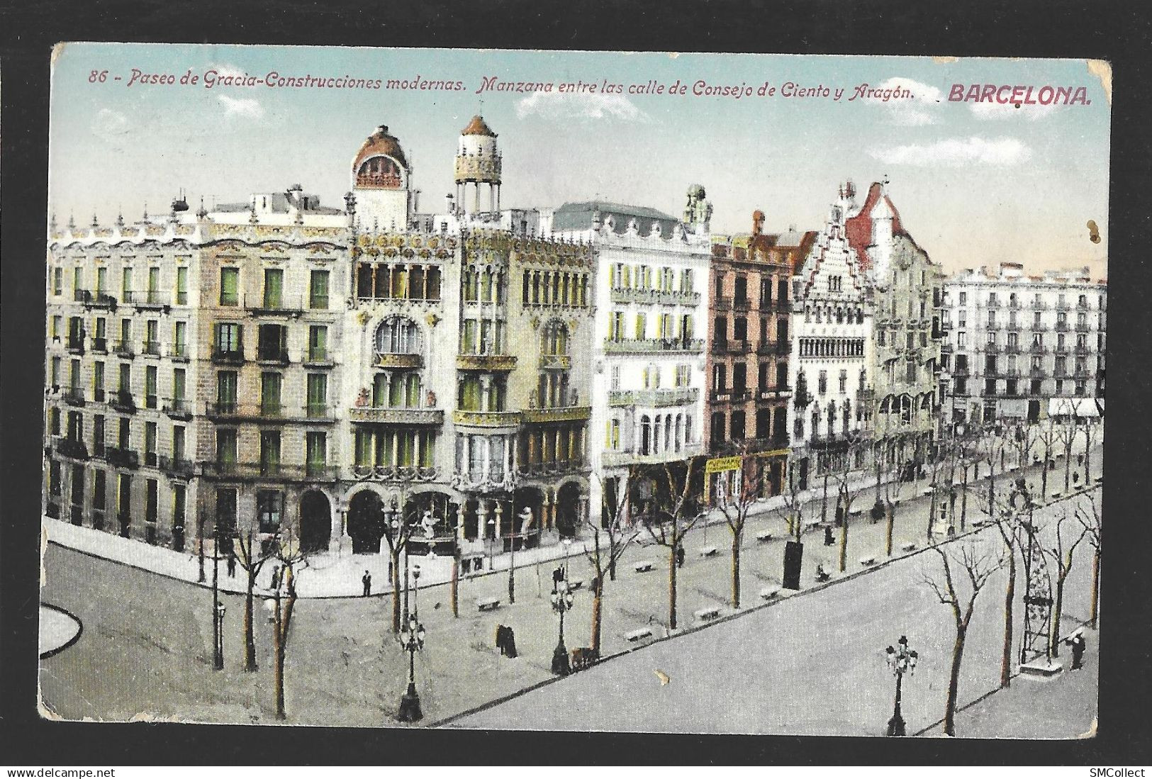 Barcelona, paseo de gracia, construcciones modernas (13925)