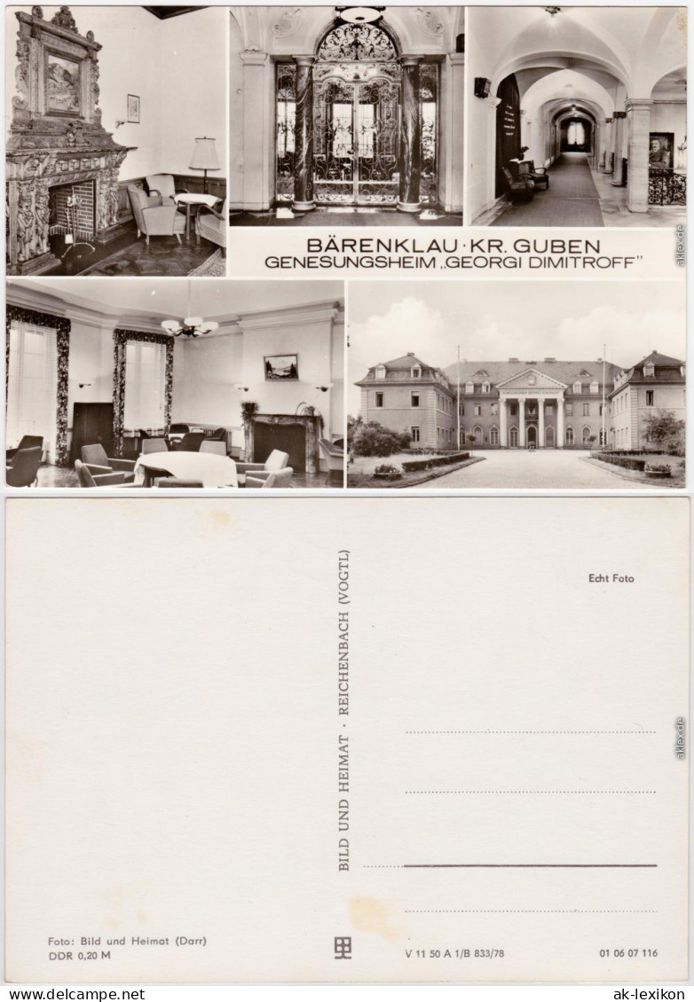 Bärenklau Schenkendöbern Genesungsheim Georgi Dimitroff 1978