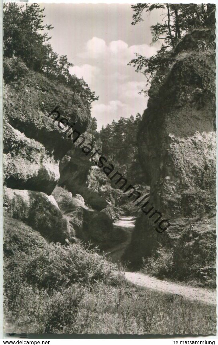 Bärenschlucht bei Pottenstein - Foto-Ansichtskarte - Verlag Photo Niklas Pottenstein