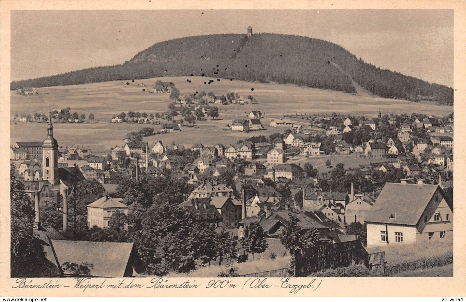 Bärenstein - Weipert mit dem Bärenstein (Ober-Erzgeb.) Postkarte AK 1939