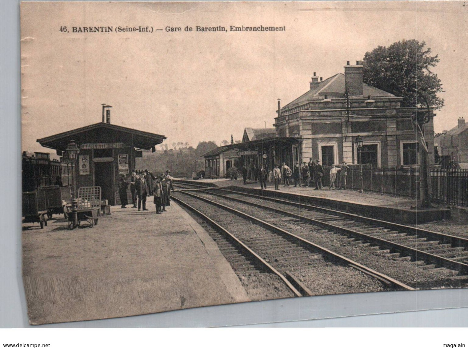 Barentin : gare de Barentin, embranchement