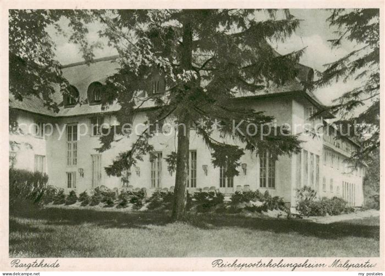 Bargteheide Reichsposterholungsheim Malepartus Kupfertiefdruck