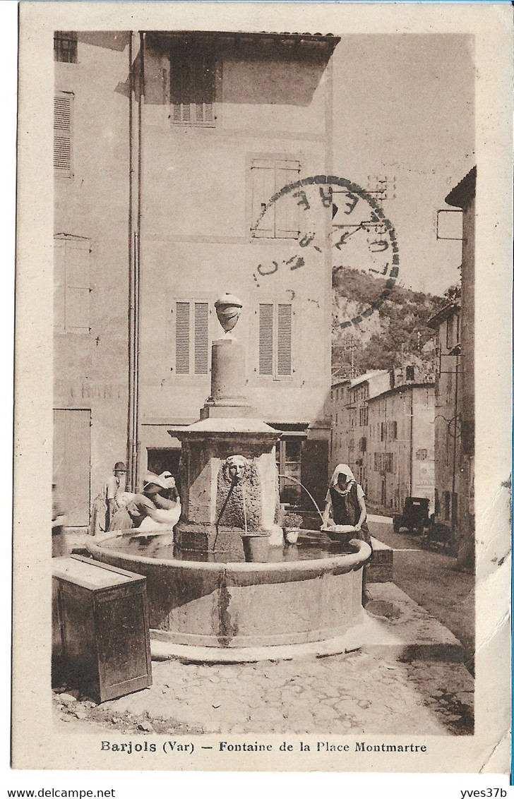 BARJOLS - Fontaine de la Place Montmartre