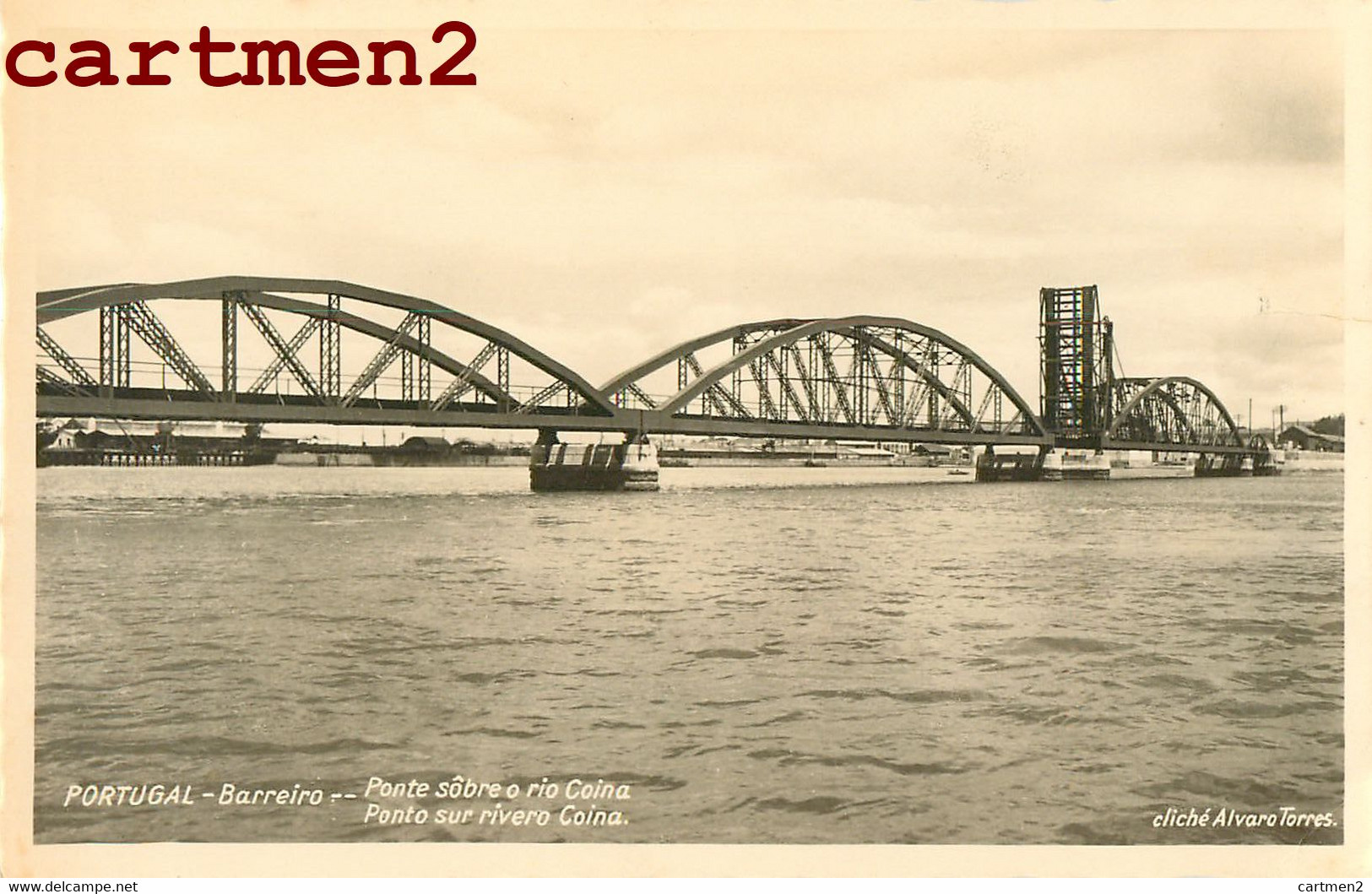 BARREIRO SETUBAL PONTE SÔBRE O RIO COINA ALVARO TORRES PORTUGAL EDICAO LAURINDA