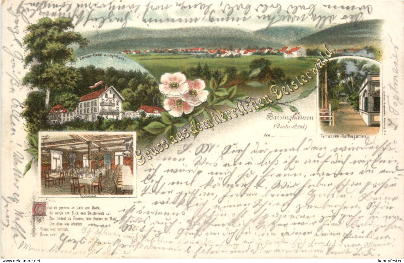 Barsinghausen - Gruss aus dem Deisterwald - Litho
