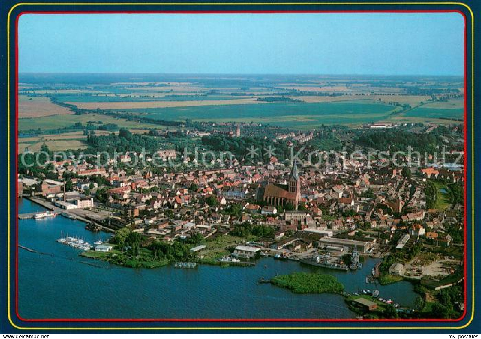 Barth am Barther Bodden Fliegeraufnahme