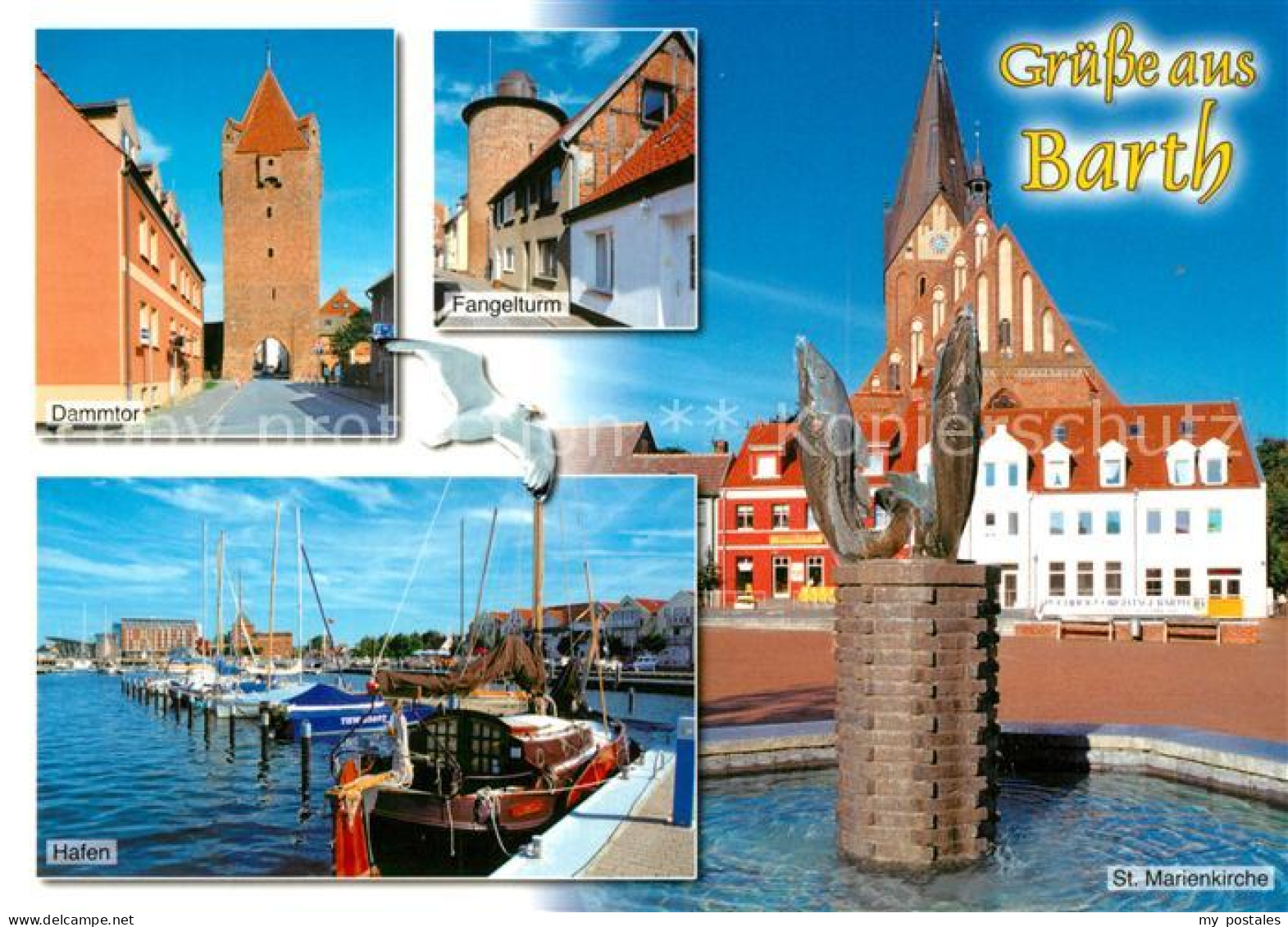 Barth Dammtor Fangelturm Hafen Marienkirche